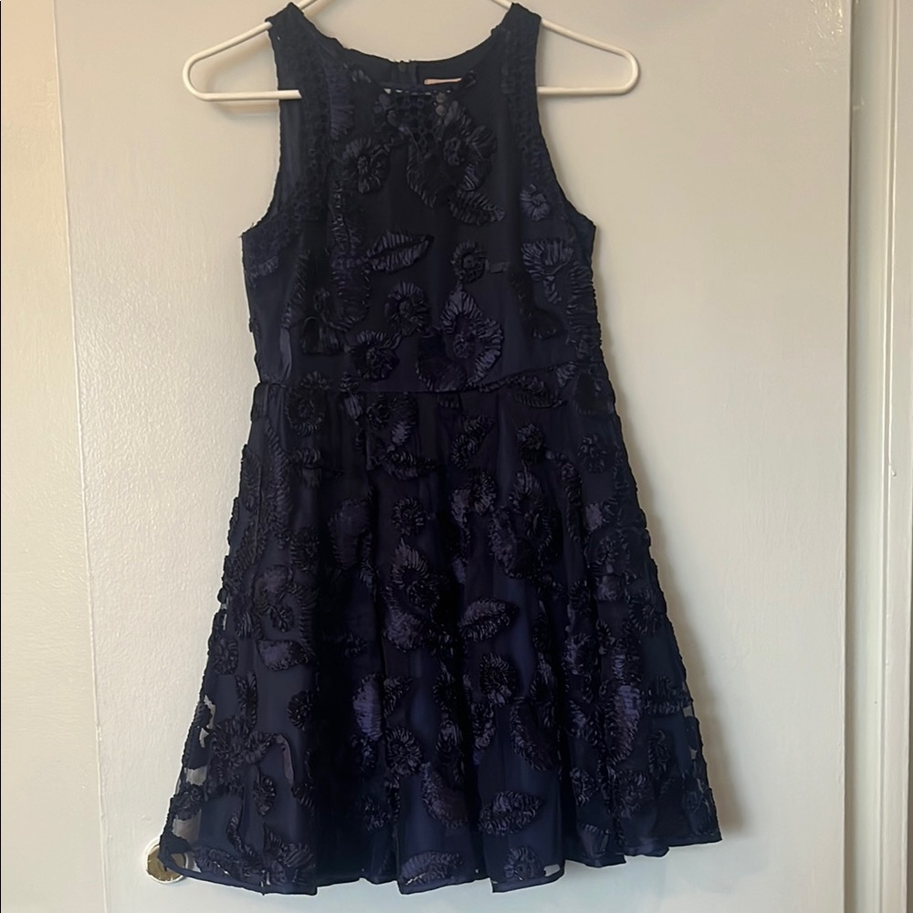 Navy Blue Size 16 Nanette Lepore Girls Dress